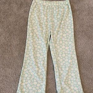 Floral flare pants